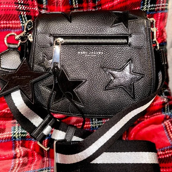 Rare Amazing New nwt Marc Jacob’s flap clip on shoulder strap Star fob S… - Picture 2 of 12